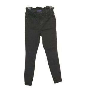 BLUE SPICE Womens Size 3 (28x28)‎ BLACK High Waist w/ Ruffle Waist Skinny Jeans